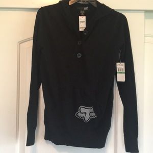 NWT Fox Hooded Sweater